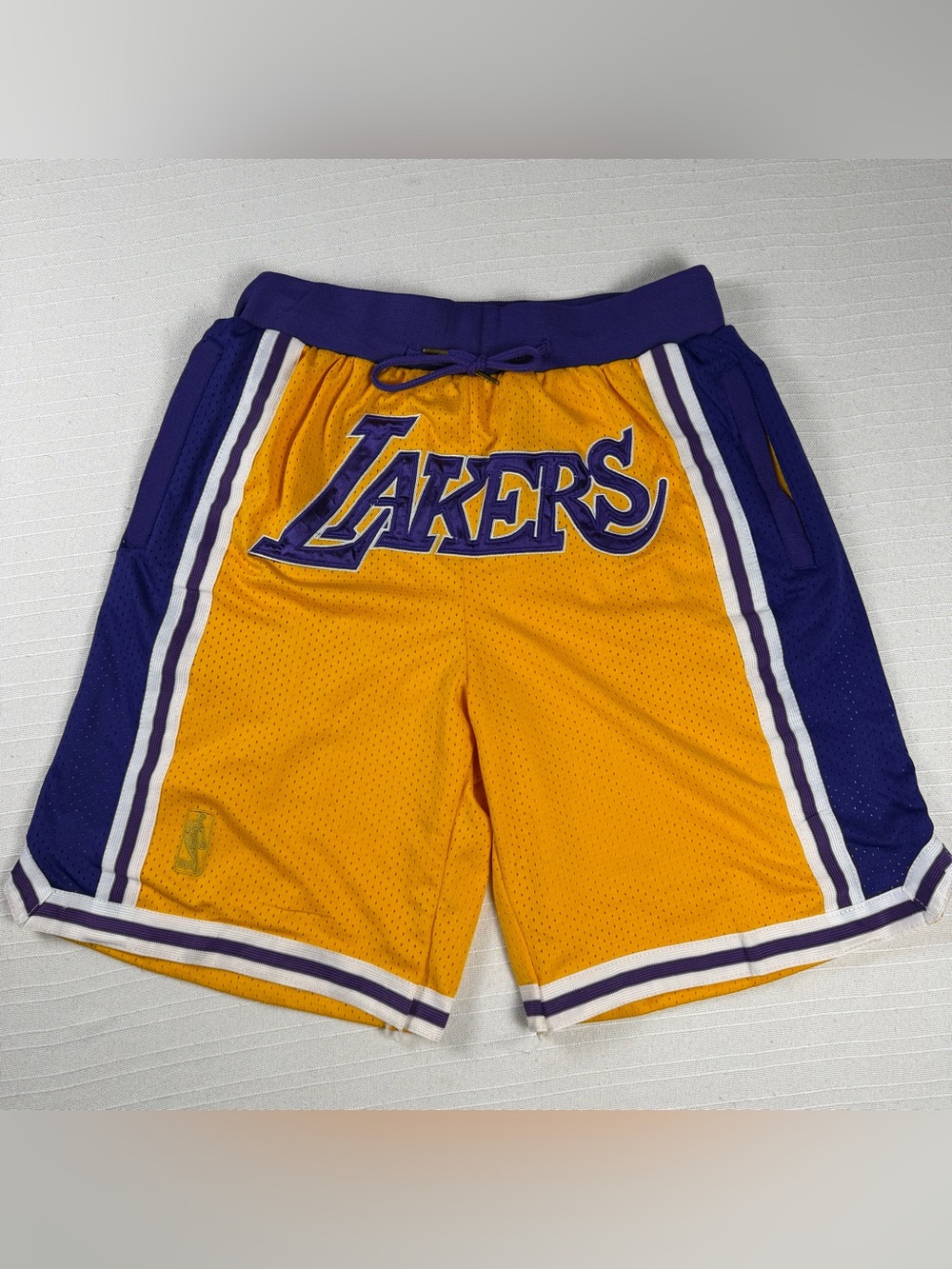 Just Don Los Angeles Lakers 1996-97 Mesh Basketball Shorts Medium⁠